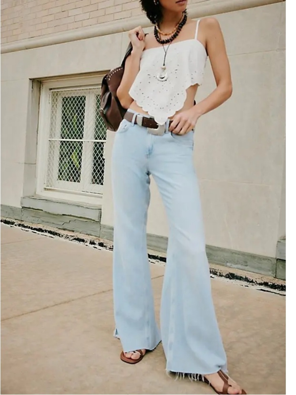 Free People We the Free Live Wire Flare Jeans in Sparks - Picture 5 of 14